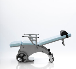 Hospital used patient blood donation and transport chair
