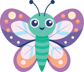 Bright and Happy Butterfly Clipart for Kid-Friendly Designs