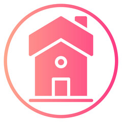 house gradient icon