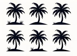 Silhouetted palm trees creating a tropical vibe.