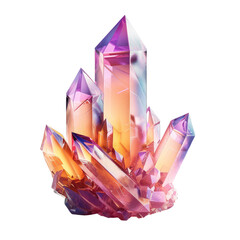 Vibrant and stunning crystal cluster showcasing unique shapes and colors, perfect for decor, design, or spiritual themes.