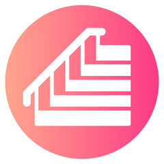 staircase gradient icon