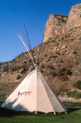 Tipi indien, Montana, USA, Etats Unis