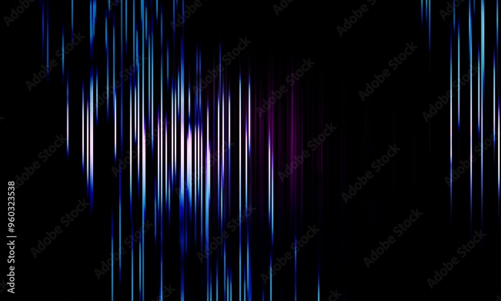 Poster blue geometric shape abstract technology lines on black background
