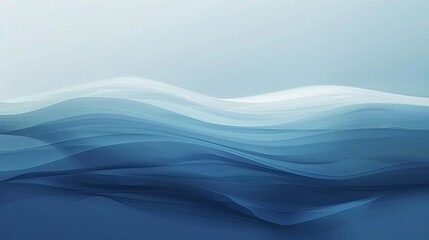 tranquil oceaninspired minimalist abstract background soothing shades of blue evoking serenity and calm digital illustration