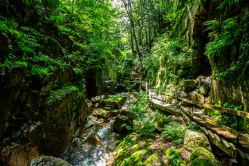 Waterfalls in the mountains