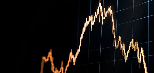 A line chart showing the steady recovery of a major stock index after a deep recession