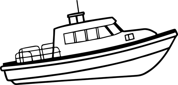 recommend clip art: boat line art vector silhouette