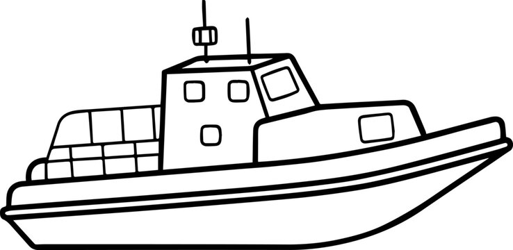 recommend clip art: boat line art vector silhouette
