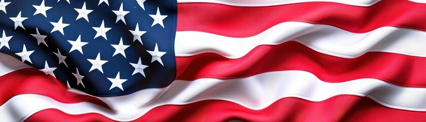 A 3D American flag with soft lighting, representing national pride and patriotism,