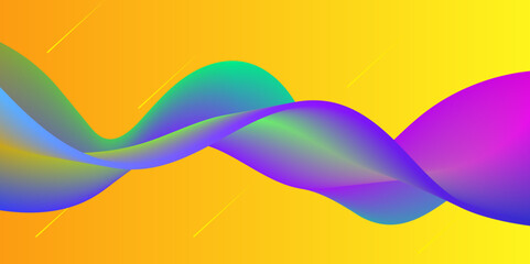 Dynamic colorful vibrant wave colorful background.