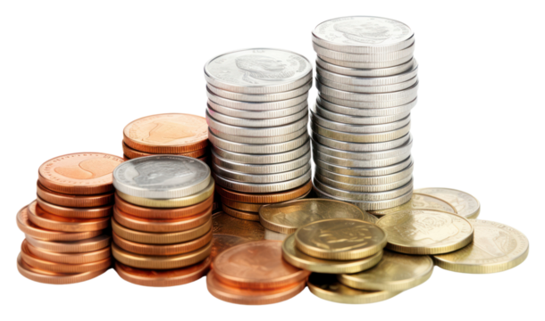 PNG Coin backgrounds money white background. - Powered by Adobe