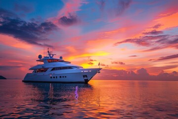 Naklejka premium Essential guide to yacht charters key considerations before renting your ideal vessel