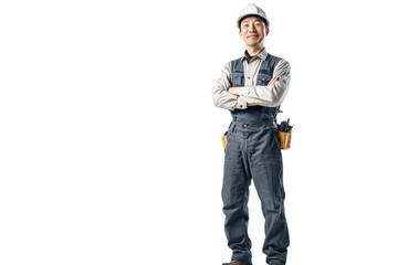 Naklejka premium Confident Construction Worker