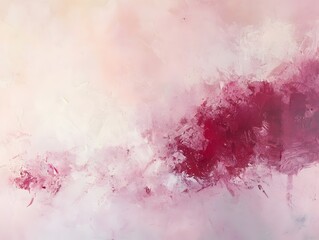 Obraz premium Romantic and Dynamic Abstract Splash of Pink and Burgundy Backdrop with Ample Copy Space