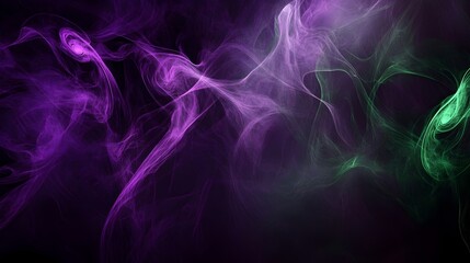 Haunting Abstract Halloween Background with Swirling Purple Mist