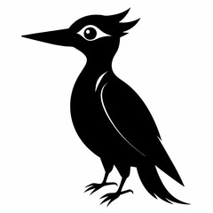Woodpecker Black silhouette