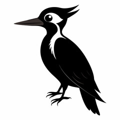 Woodpecker Black silhouette