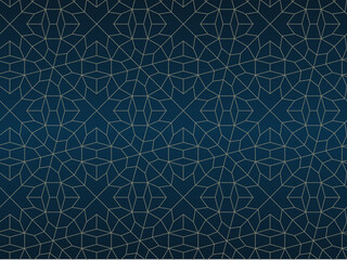 Islamic background with traditional style arabic. Seamless pattern for card, background, fabric or abstract design. Muslim ornament.