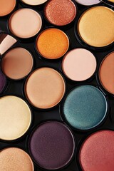 Vibrant Eyeshadow Palettes Designed for Diverse Skin Tones and Eye Colors in a Circular Display