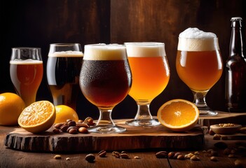 craft beer mix featuring bold rich unique textures unforgettable tasting experience, flavors, color, aroma, hops, malt, brew, variety, profile, style, notes