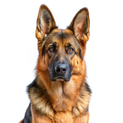 Fototapeta premium Alsatian Dog isolated on a white background