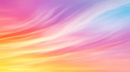 Obraz premium A vibrant abstract background featuring fluid waves of pink, orange, and blue colors that evoke serenity and creativity.