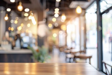 Blurred abstract atmospheric cafe background, soft lighting and cozy interior.