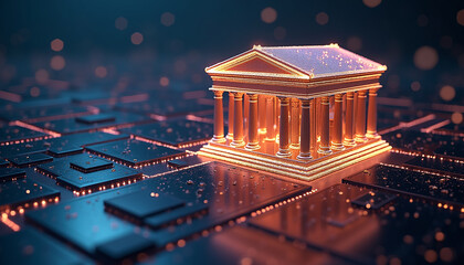 Digital Bank Building on a Circuit Board