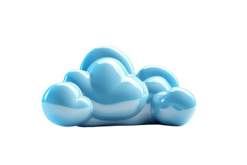 A beautiful blue cloud illustration, representing calmness and serenity in a digital style, perfect for creative projects.