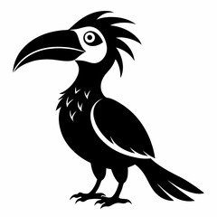 Hornbill Black silhouette