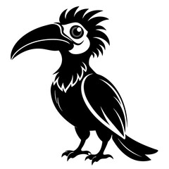 Hornbill Black silhouette