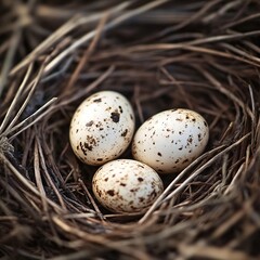 Obraz premium Bird Nest with Eggs