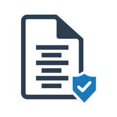 Fototapeta premium Document protection icon