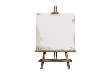 Empty canvas on an easel, perfect for artists to showcase creativity and design unique masterpieces.