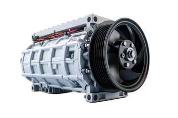 High-quality image of a modern automotive engine showcasing intricate components and design.