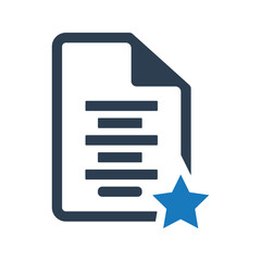 Obraz premium Document rating icon
