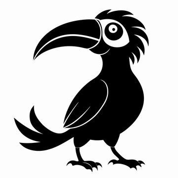 recommend clip art: Hornbill Black silhouette