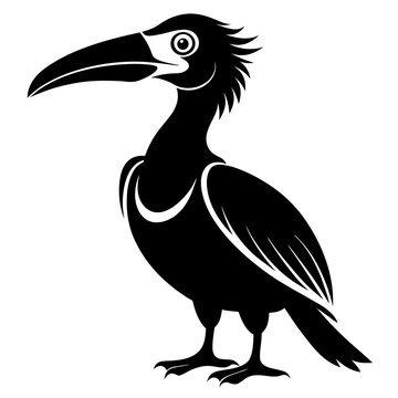 recommend clip art: Hornbill Black silhouette