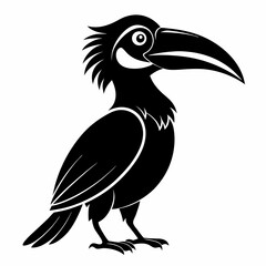 Hornbill Black silhouette
