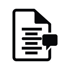 Document chat icon
