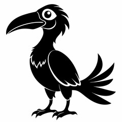 Hornbill Black silhouette