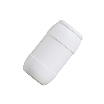recommend clip art: Realistic plastic container barrel, 3D rendering illustration with transparent PNG background