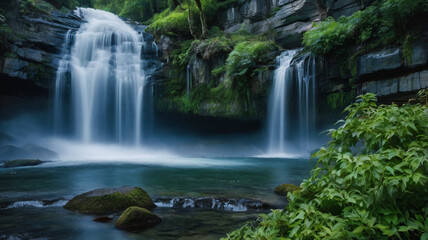 Fototapeta premium waterfall in the forest