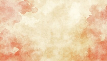 Obraz premium A soft, abstract watercolor background featuring warm tones of orange and beige, ideal for design and creative projects.