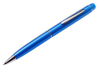 PNG Cap pen blue white background.