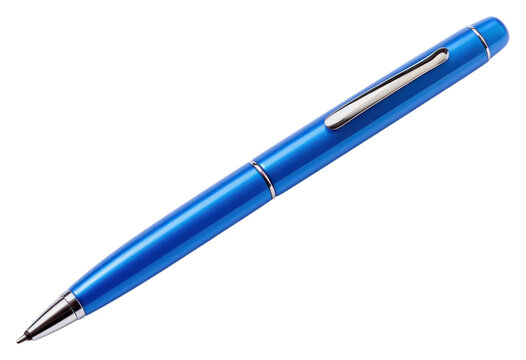 PNG Cap pen blue white background.