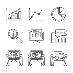 Minimalist Icon Design Collection for Digital Interfaces