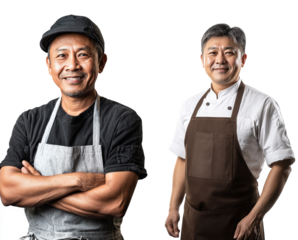 Papua New Guinea Asian man wearing a happiness headwear.