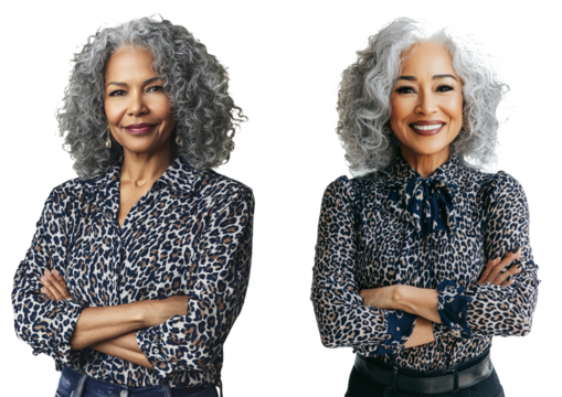 Woman in a confident state of mind, transparent background png sticker